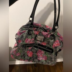 Barely Used Betseyville by Betsey Johnson Sequins Overnight Bag